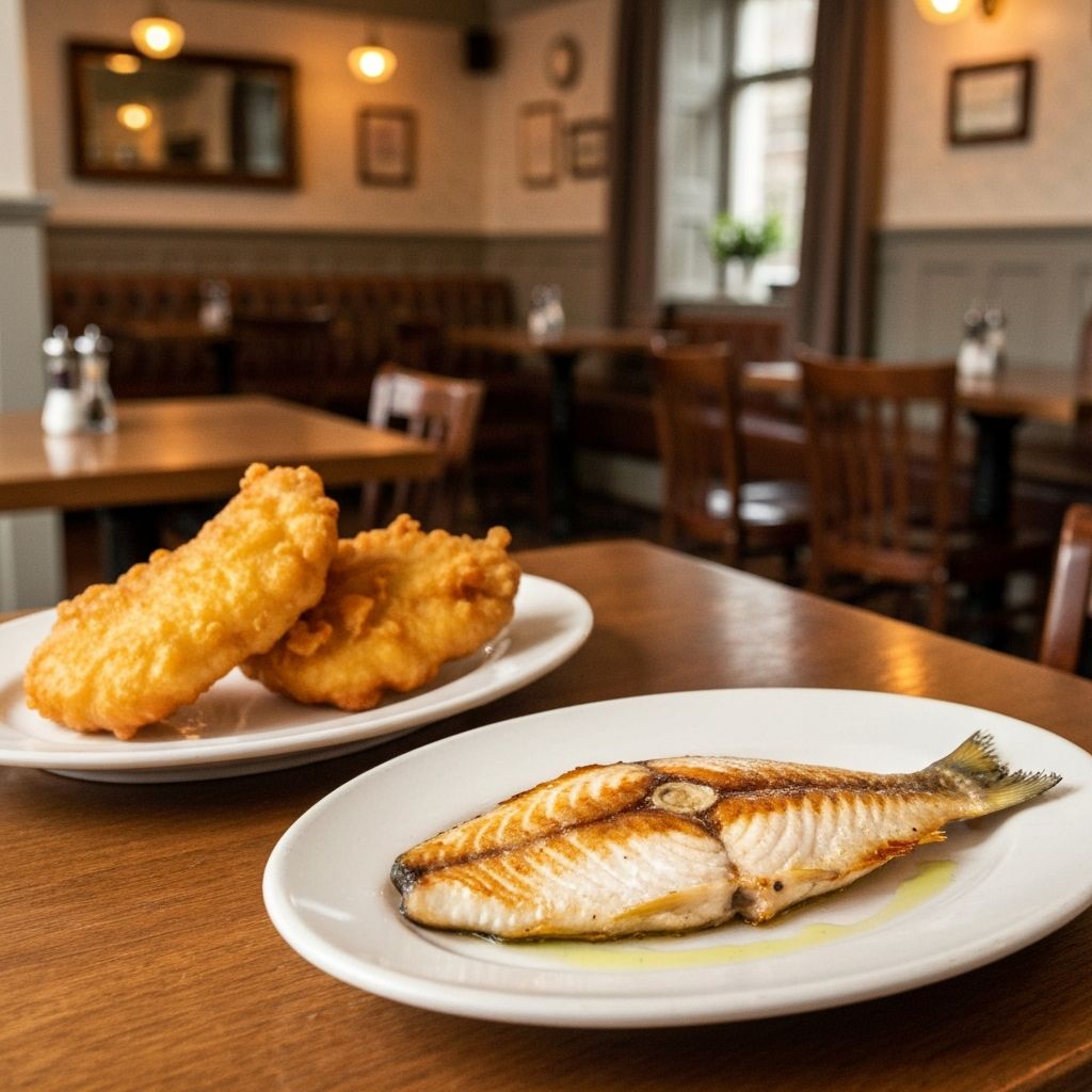 Grilled vs battered fish comparison
