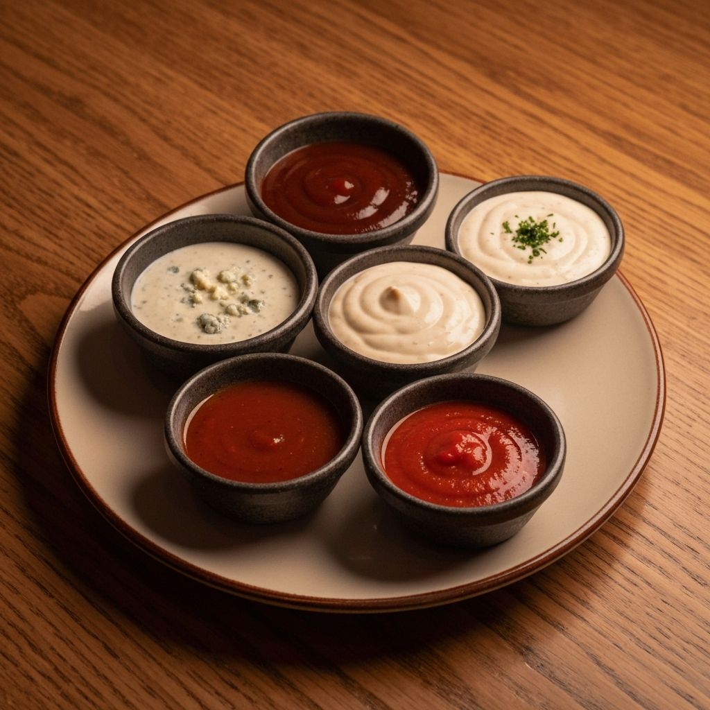 Sauces and dressings variety